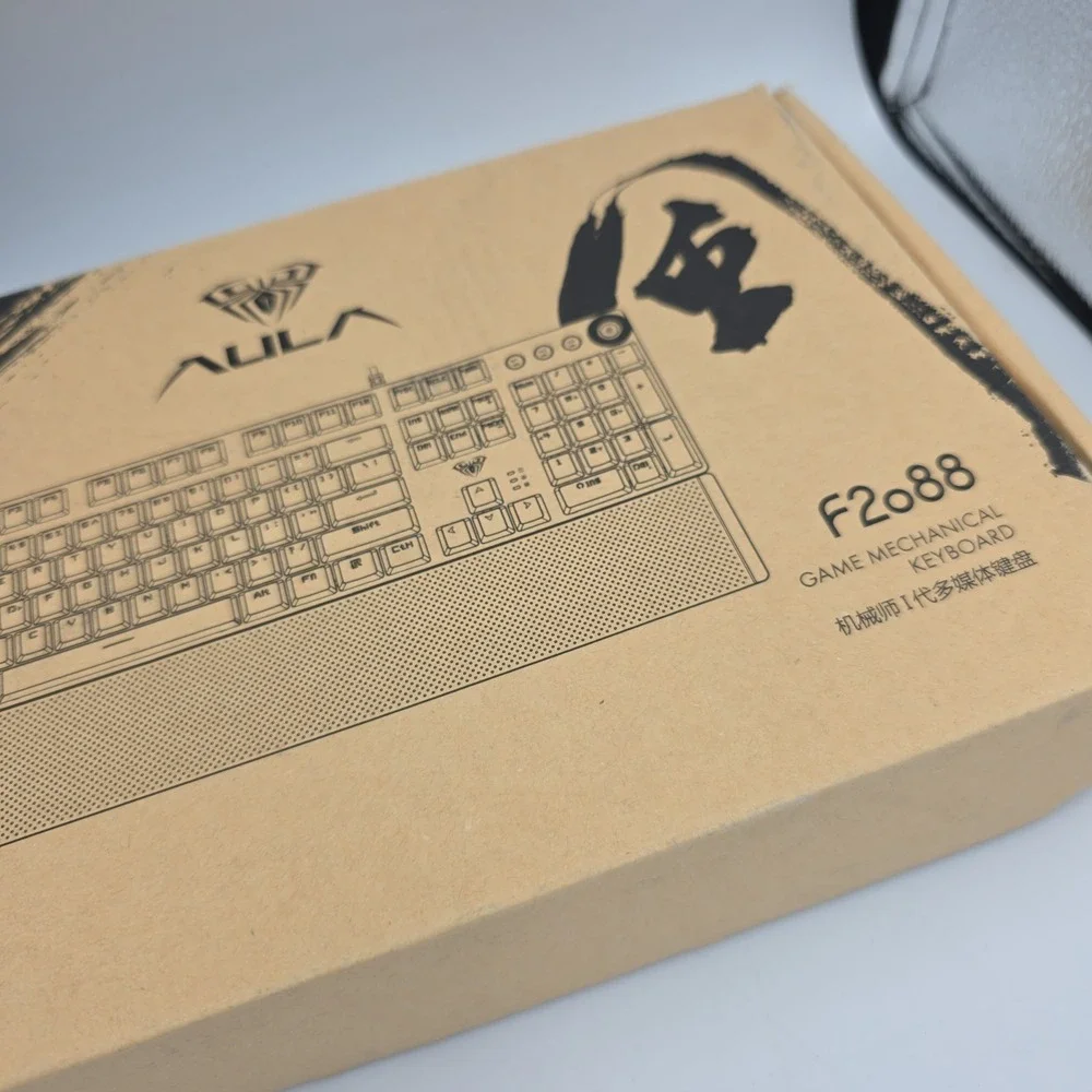 AULA F2088 Typewriter Style Mechanical Gaming Keyboard,Rainbow LED Backlit,Remov